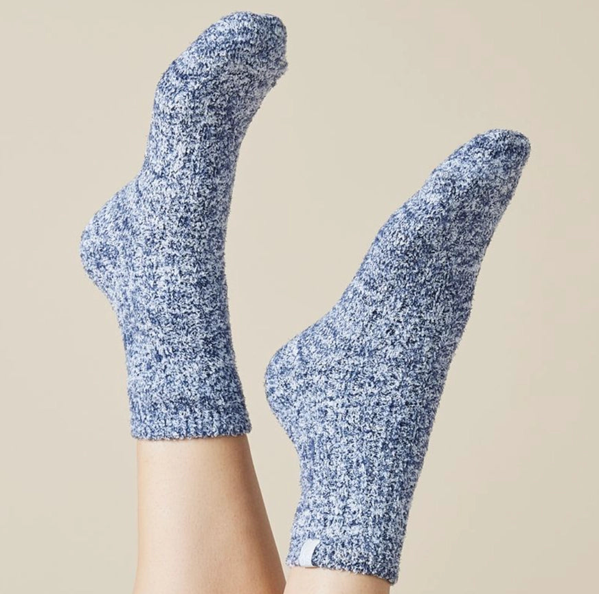 Softies Fuzzy Crew Socks with Non-Slip Grippers