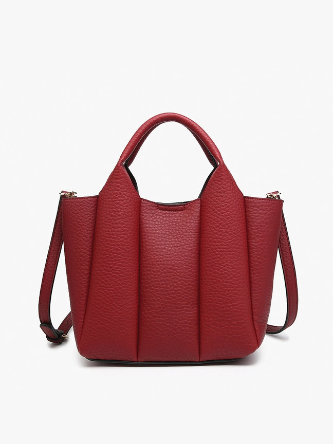 Paneled Satchel Bag