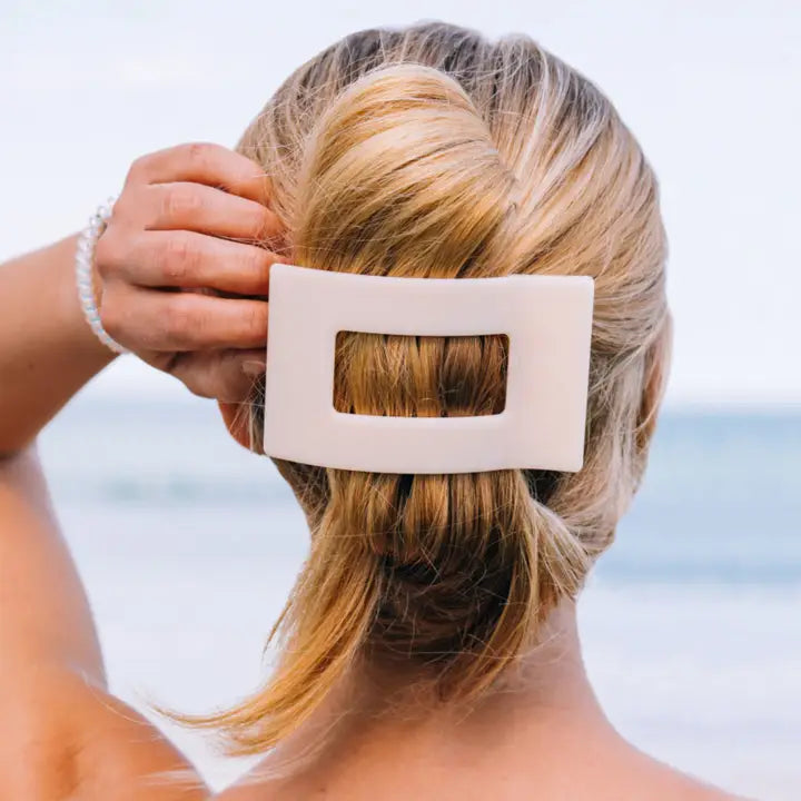 Teleties Flat Rectangle Hair Clip in Large