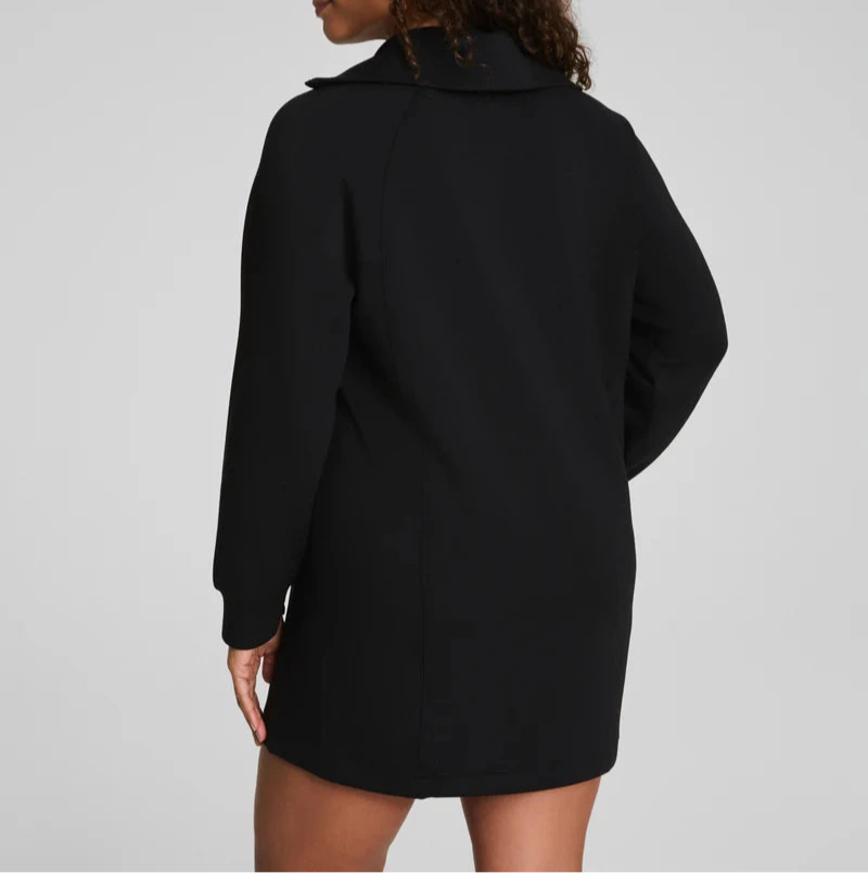 Spanx Air Essentials Half Zip Dress in Black