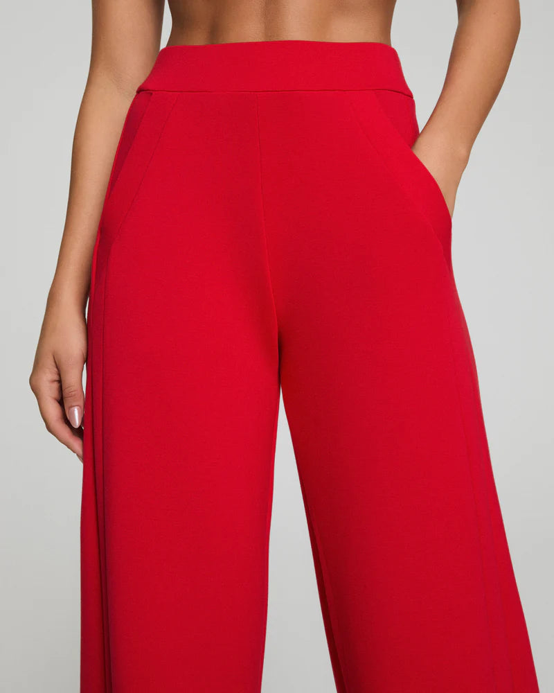 Spanx Air Essentials Track Pant in Red