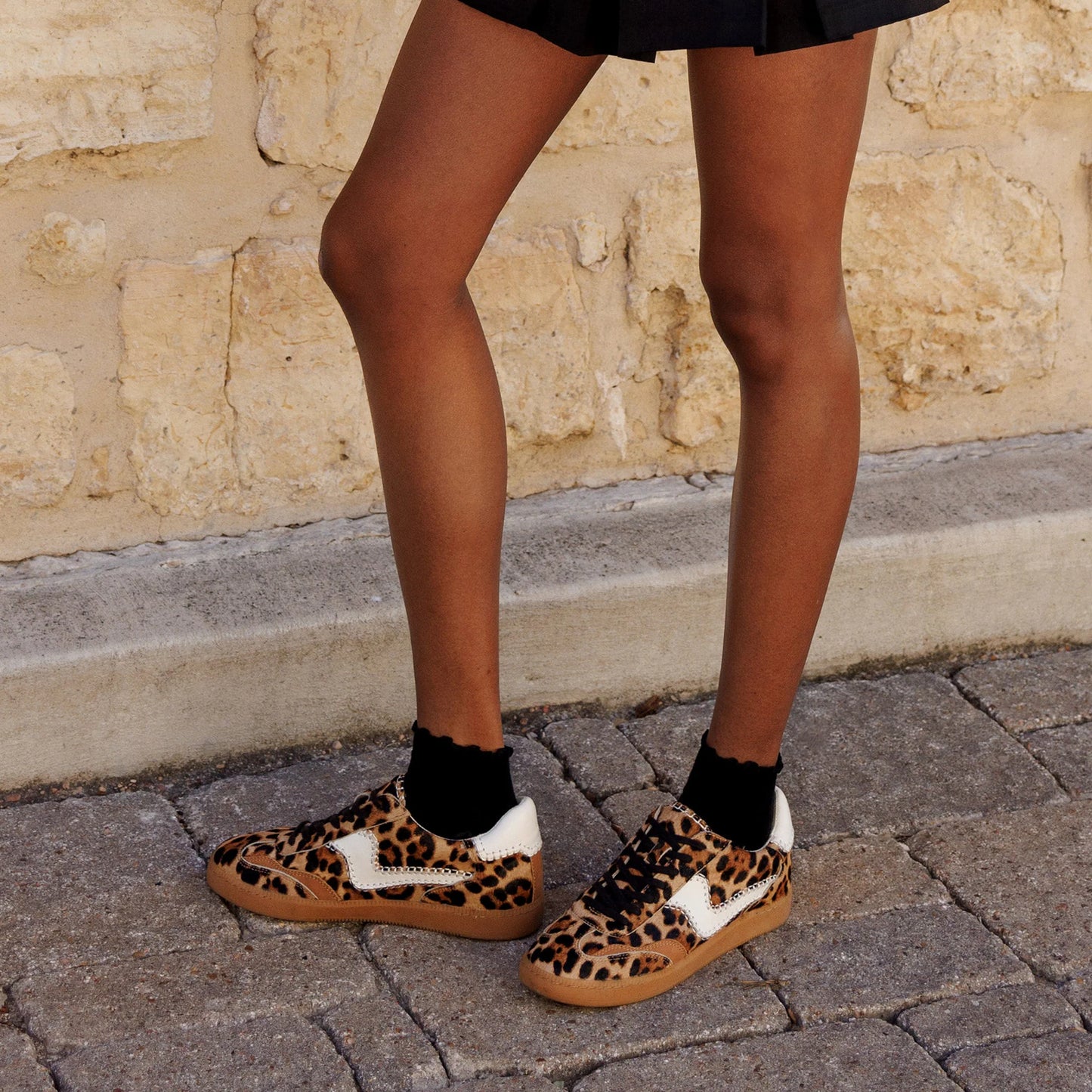 Dolce Vita Notice Stitch Sneakers in Leopard