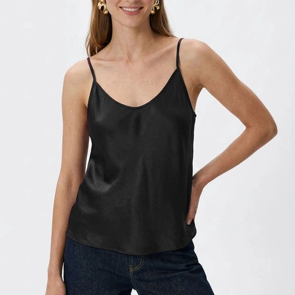Satin Cami in Black