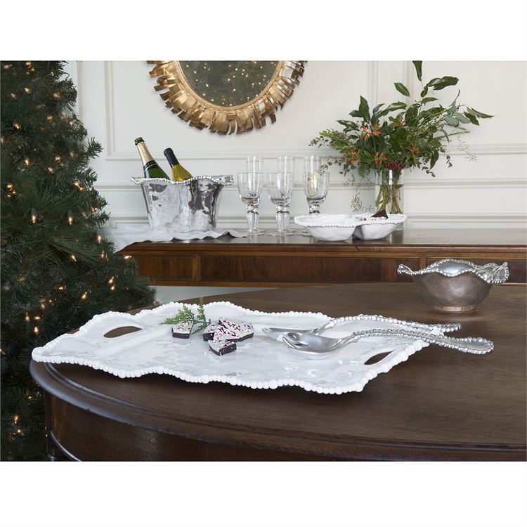 Beatriz Ball Vida Alegria Rectangular Serving Tray with Handles