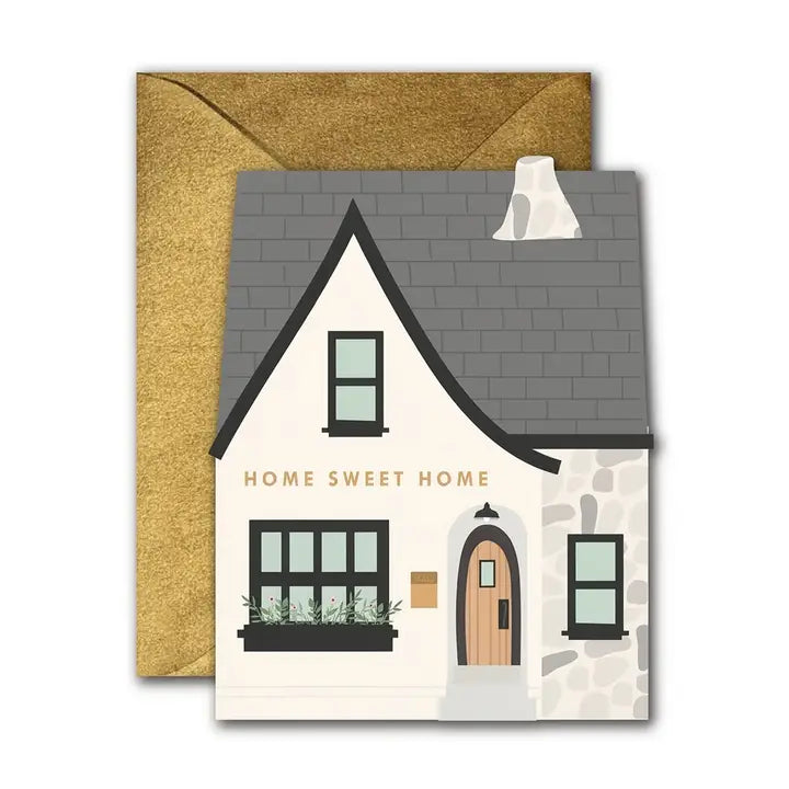 Card in Home Sweet Home Gray House