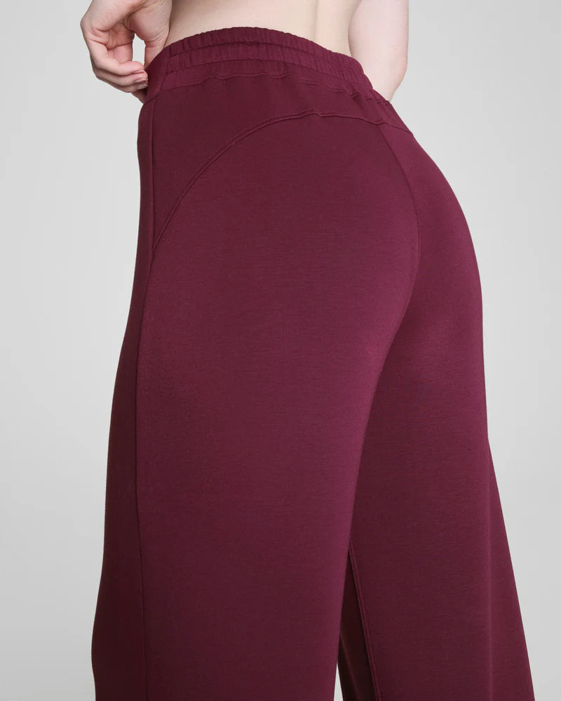 Spanx Air Essentials Wide Leg Pant in Plum Berry