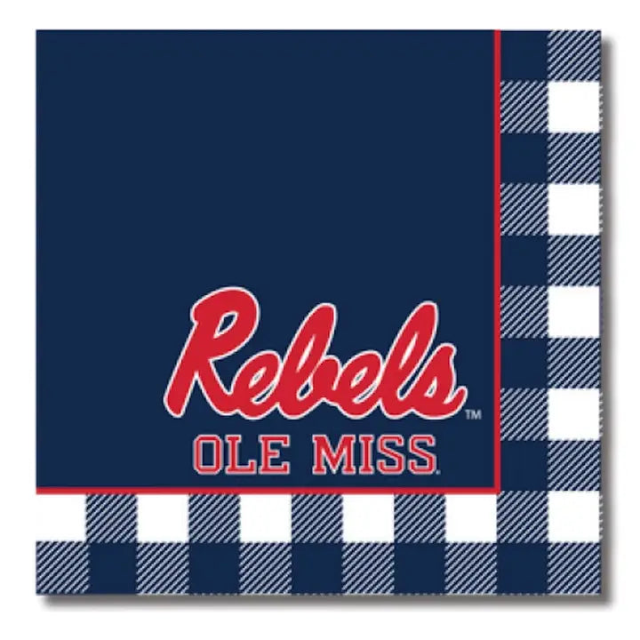 Cocktail Napkins in Ole Miss Rebels