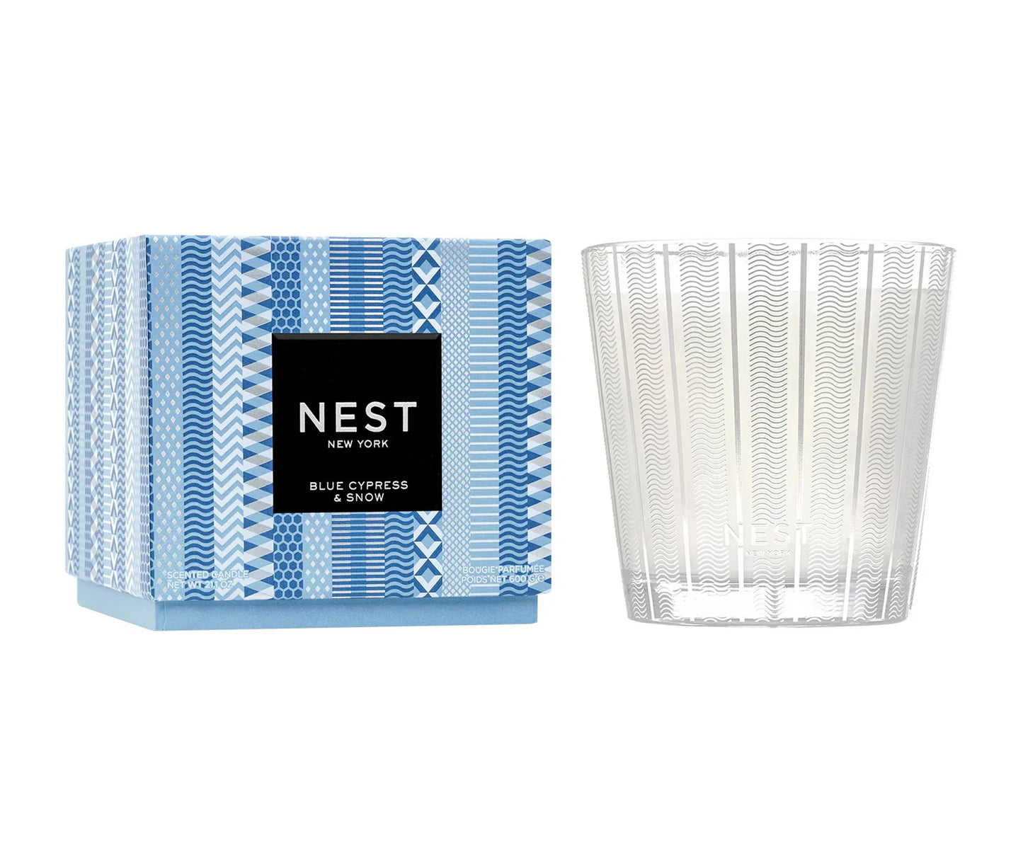 Nest 3 Wick Candle in Blue Cypress & Snow