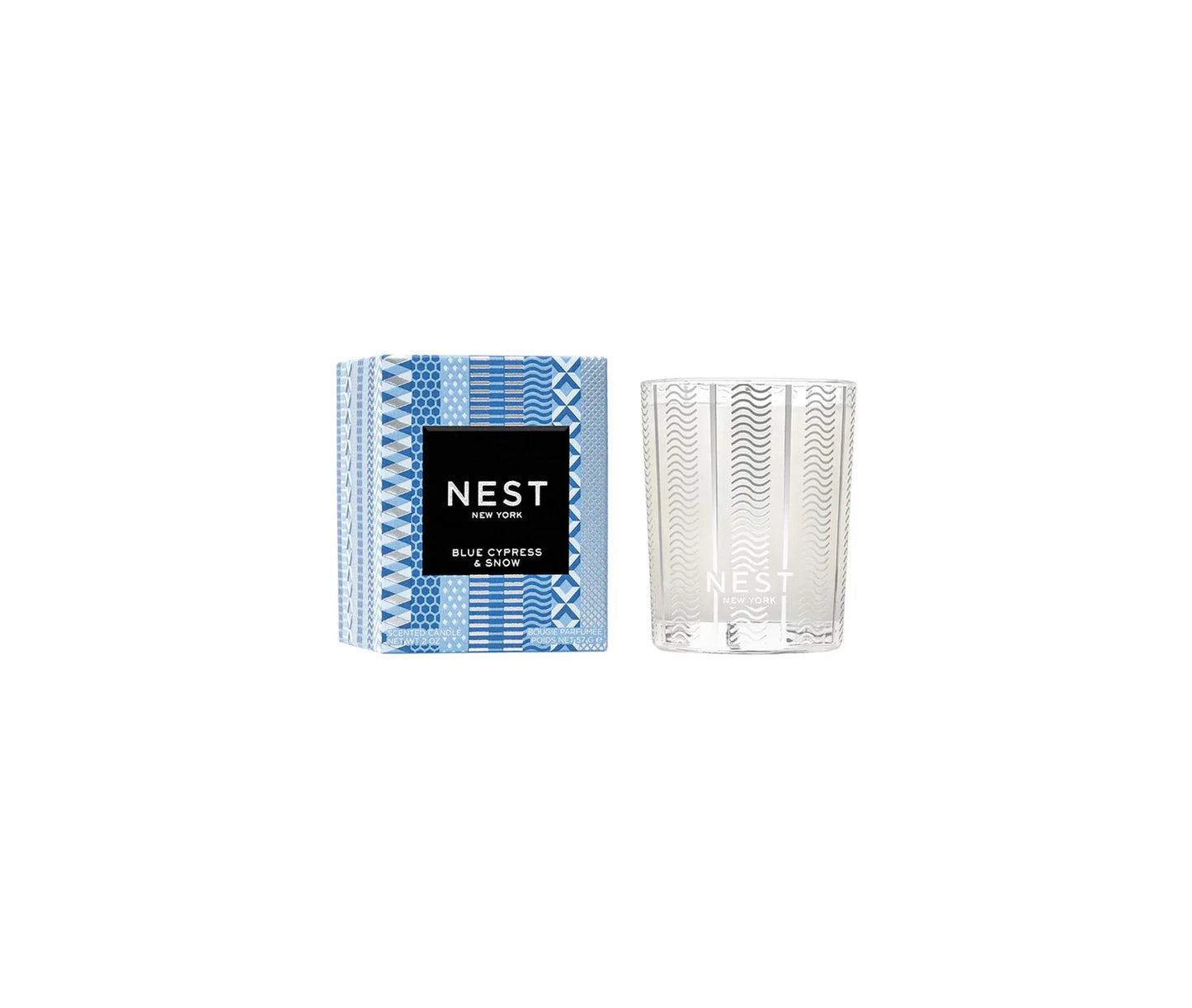 Nest Fragrances Votive Candle in Blue Cypress & Snow