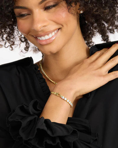 Melinda Maria Baby Julian Loves Diamonds Bracelet in Gold