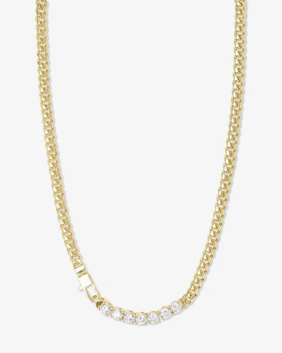 Melinda Maria Baby Julian Loves Diamonds Necklace in Gold
