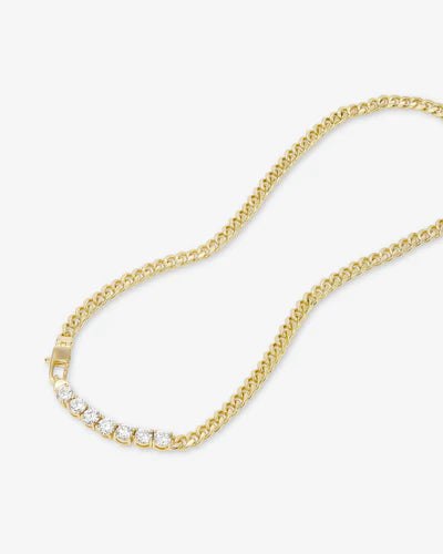 Melinda Maria Baby Julian Loves Diamonds Necklace in Gold