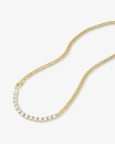 Melinda Maria Baby Julian REALLY Loves Diamonds Necklace in Gold
