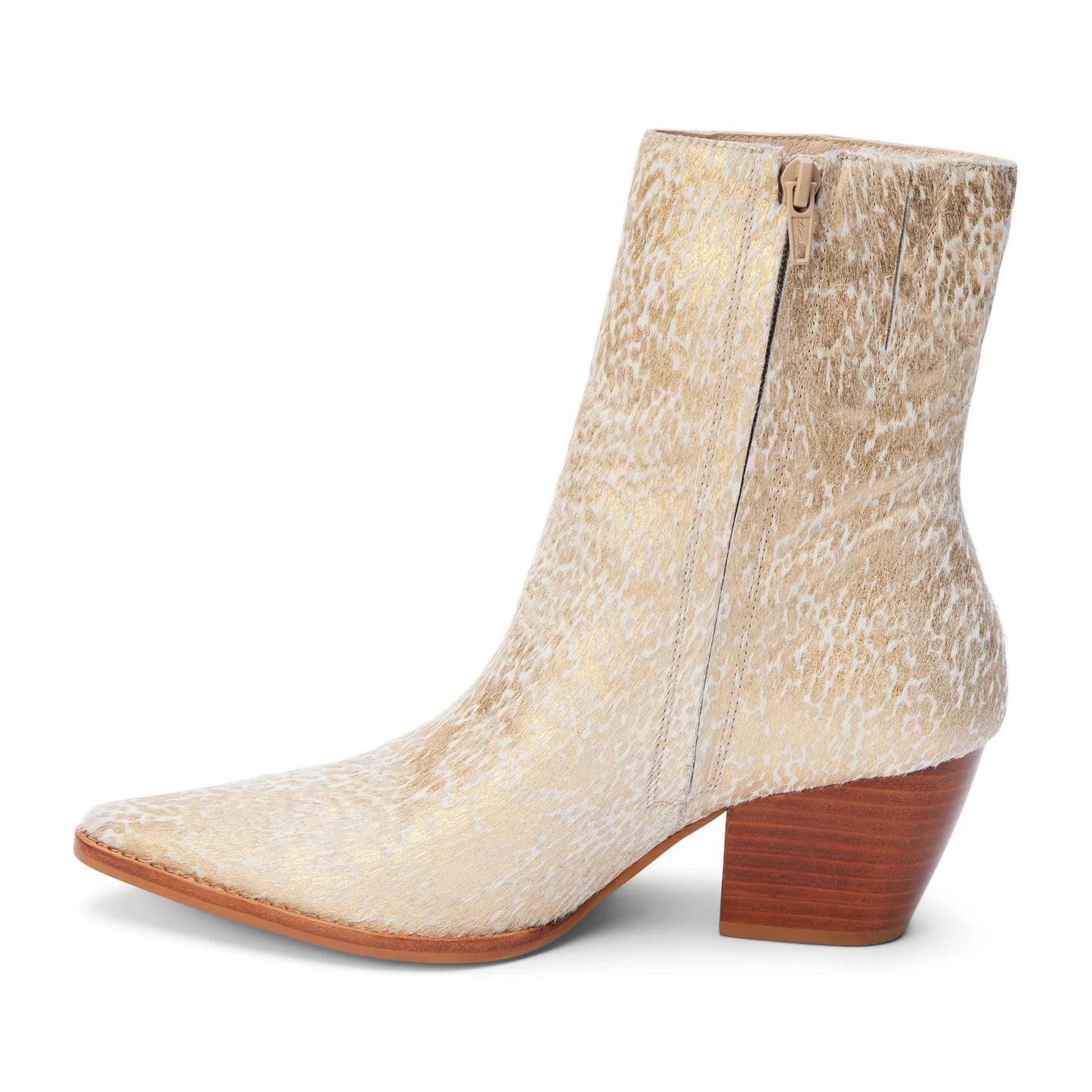 Matisse Footwear Caty Booties in Gold Splatter