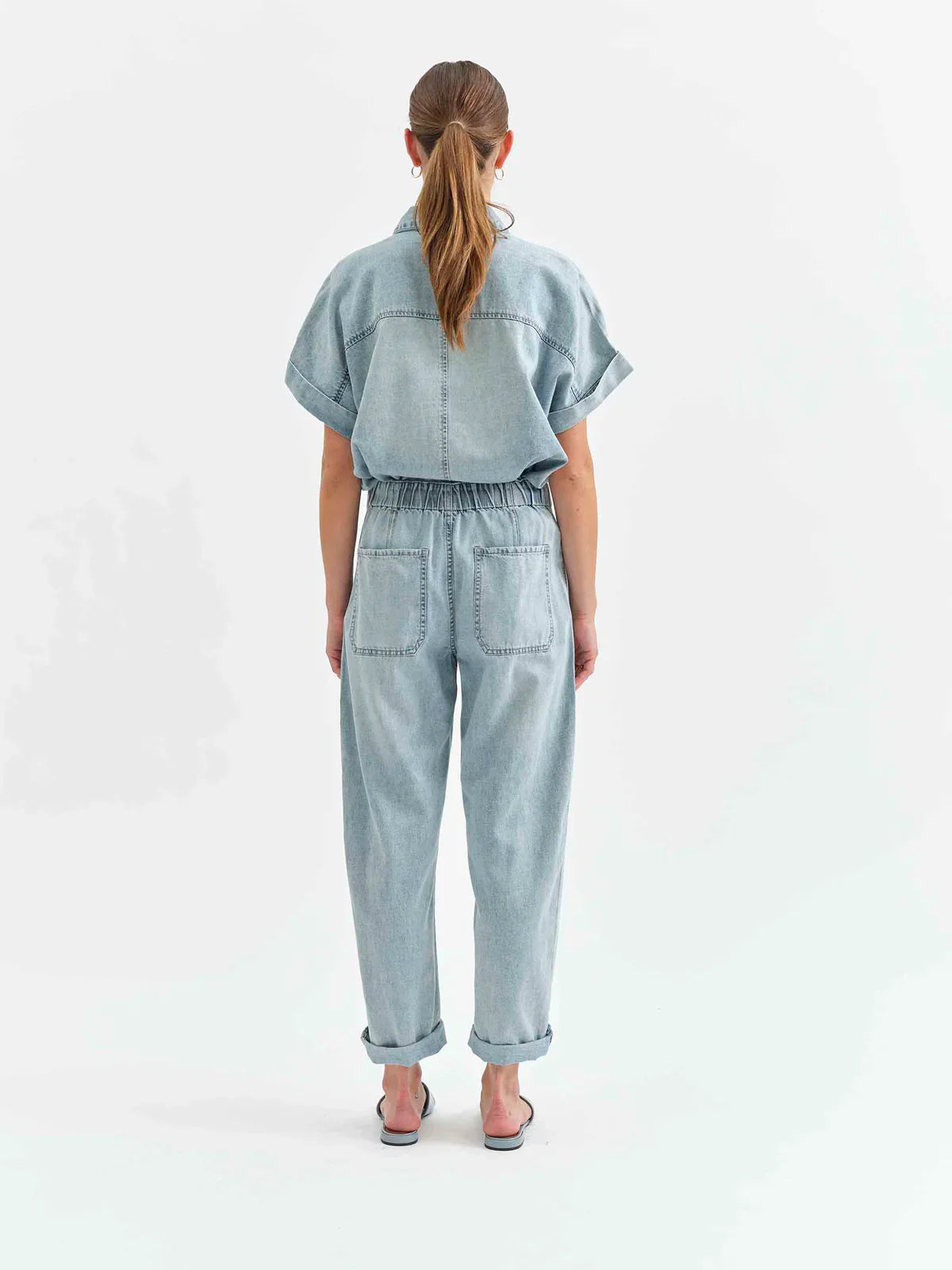 Daze Denim Villa Drawstring Barrel Pants in Wild Card