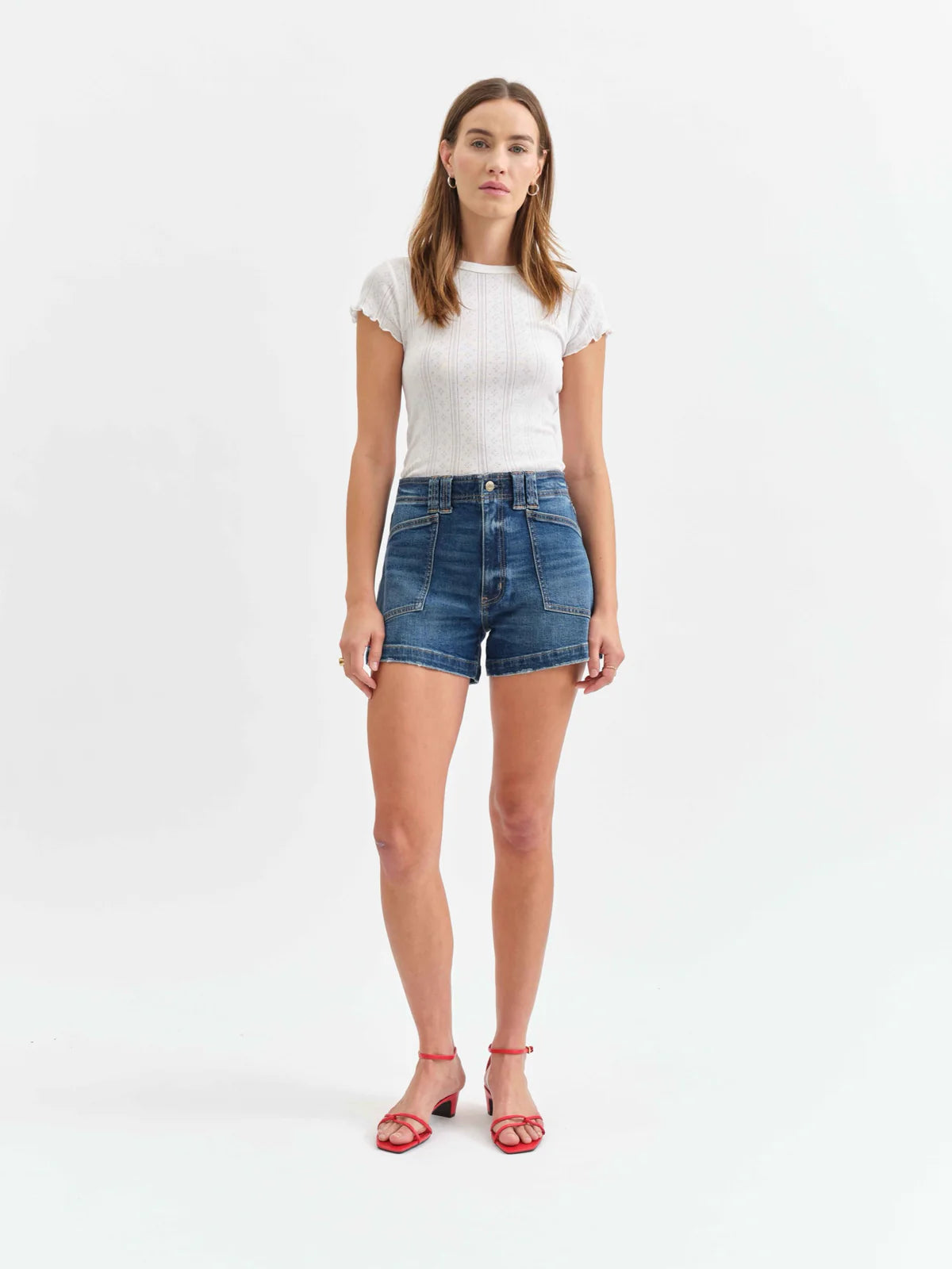 Daze Denim Valley Girl High Rise Short in Manhattan