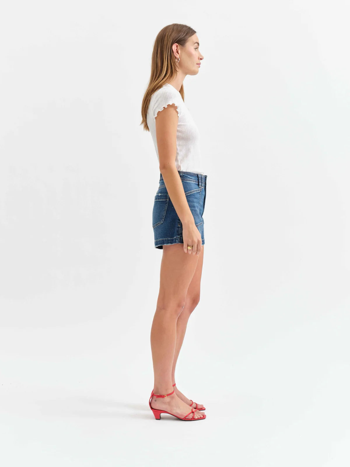 Daze Denim Valley Girl High Rise Short in Manhattan