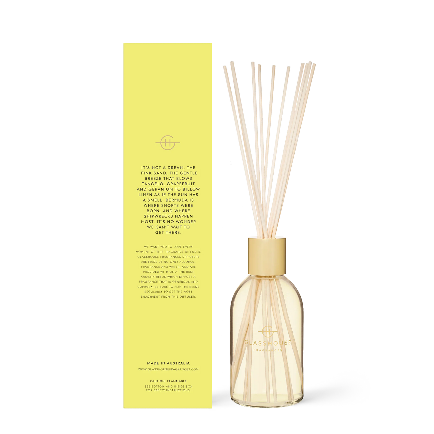 Glasshouse Fragrances Reed Diffuser in Sunkissed in Bermuda