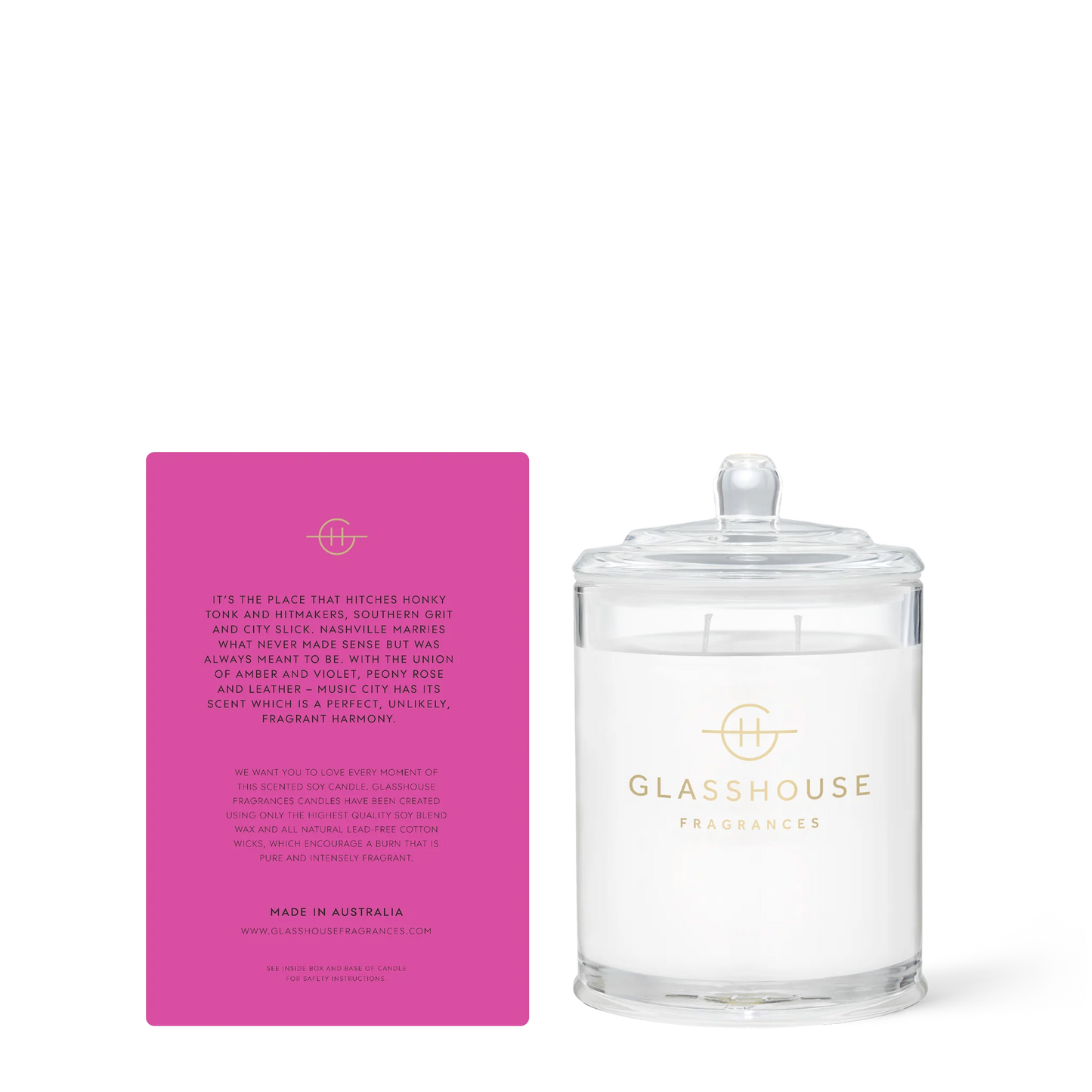 Glasshouse Fragrances Classic Candle in Music City Magic
