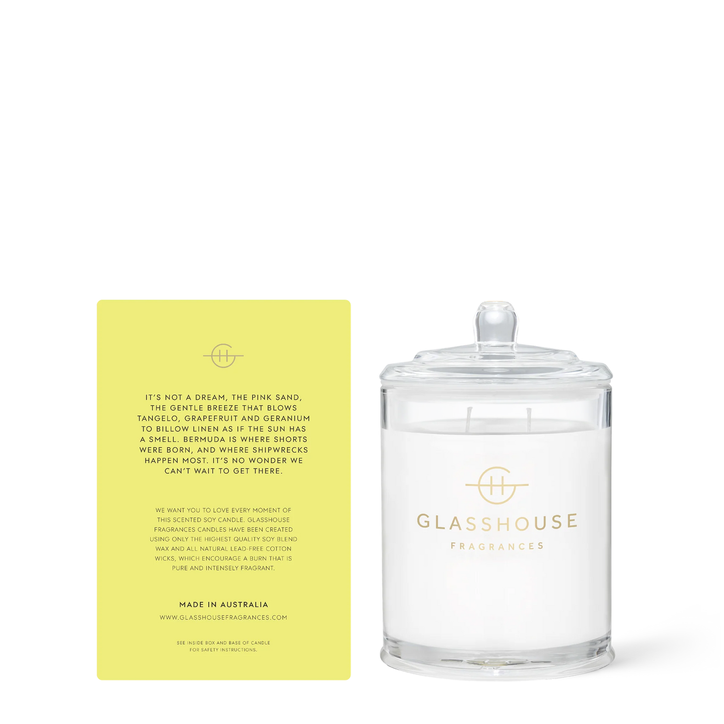 Glasshouse Fragrances Classic Candle in Sunkissed in Bermuda