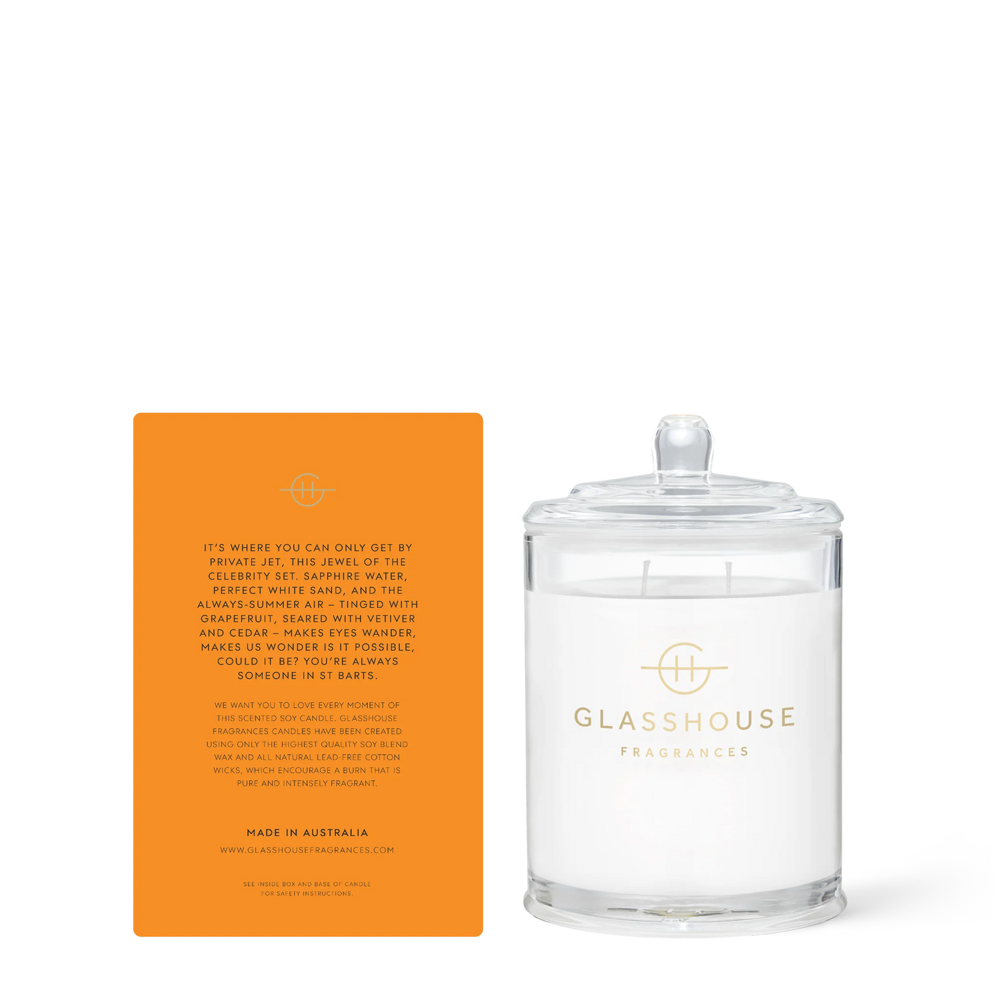 Glasshouse Fragrances Classic Candle in St. Barts Bronze