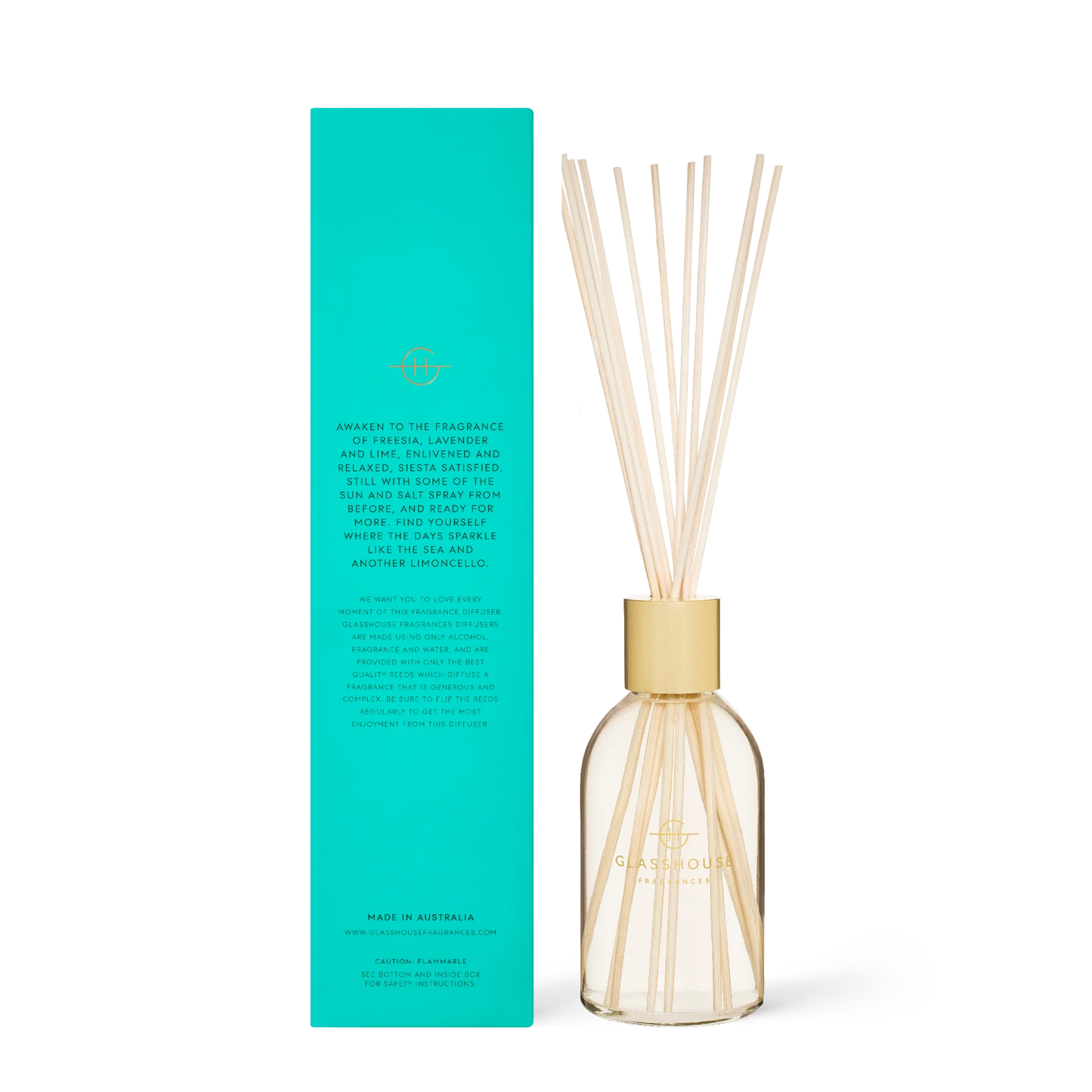 Glasshouse Fragrances Reed Diffuser in Lost in Amalfi