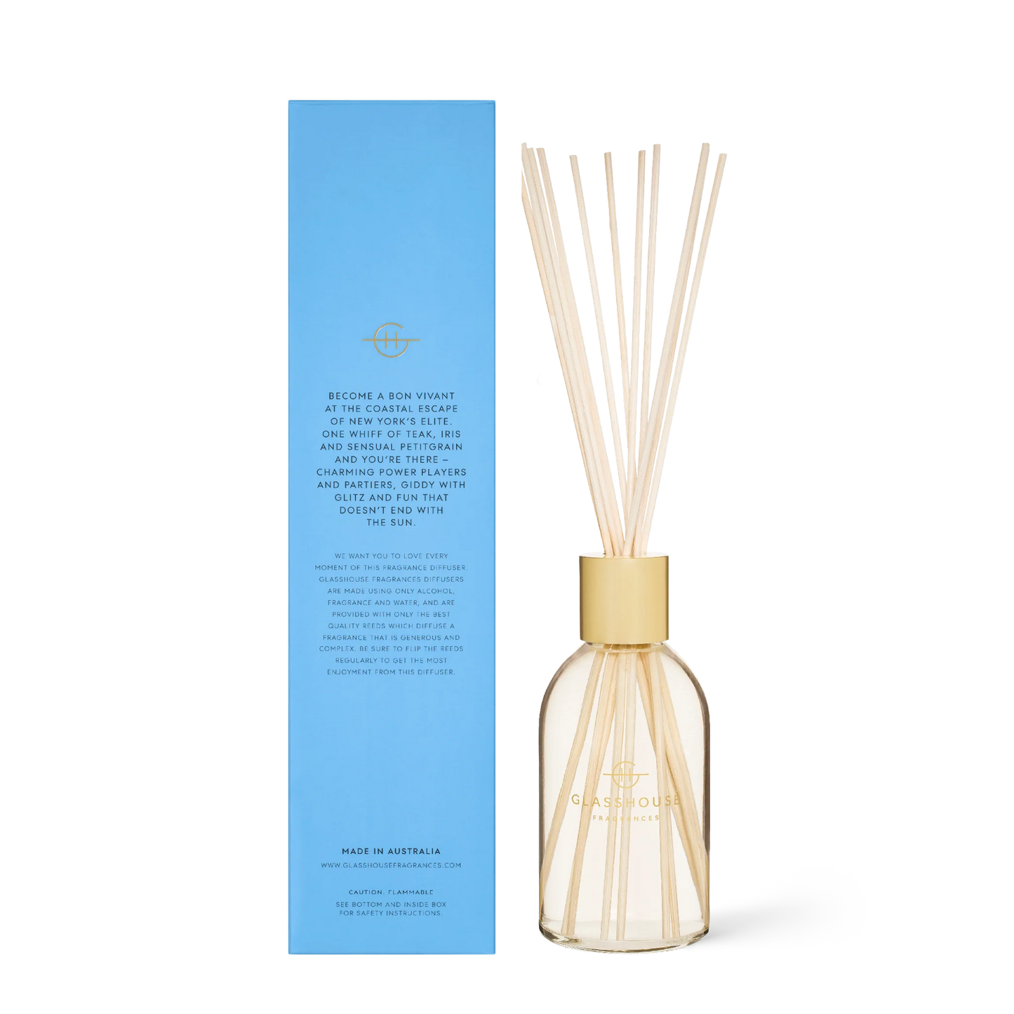 Glasshouse Fragrances Reed Diffuser in The Hamptons