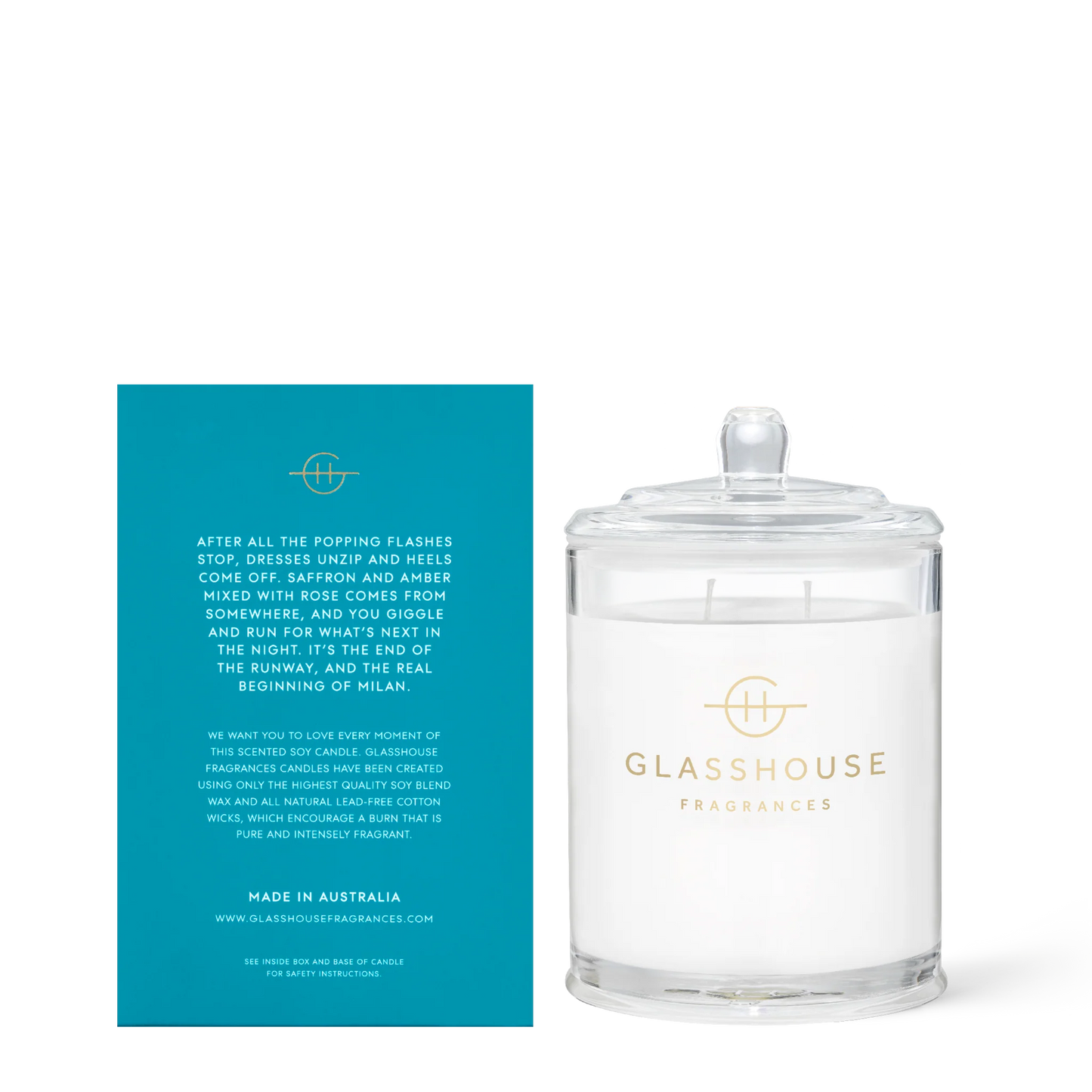 Glasshouse Fragrances Classic Candle in Midnight in Milan