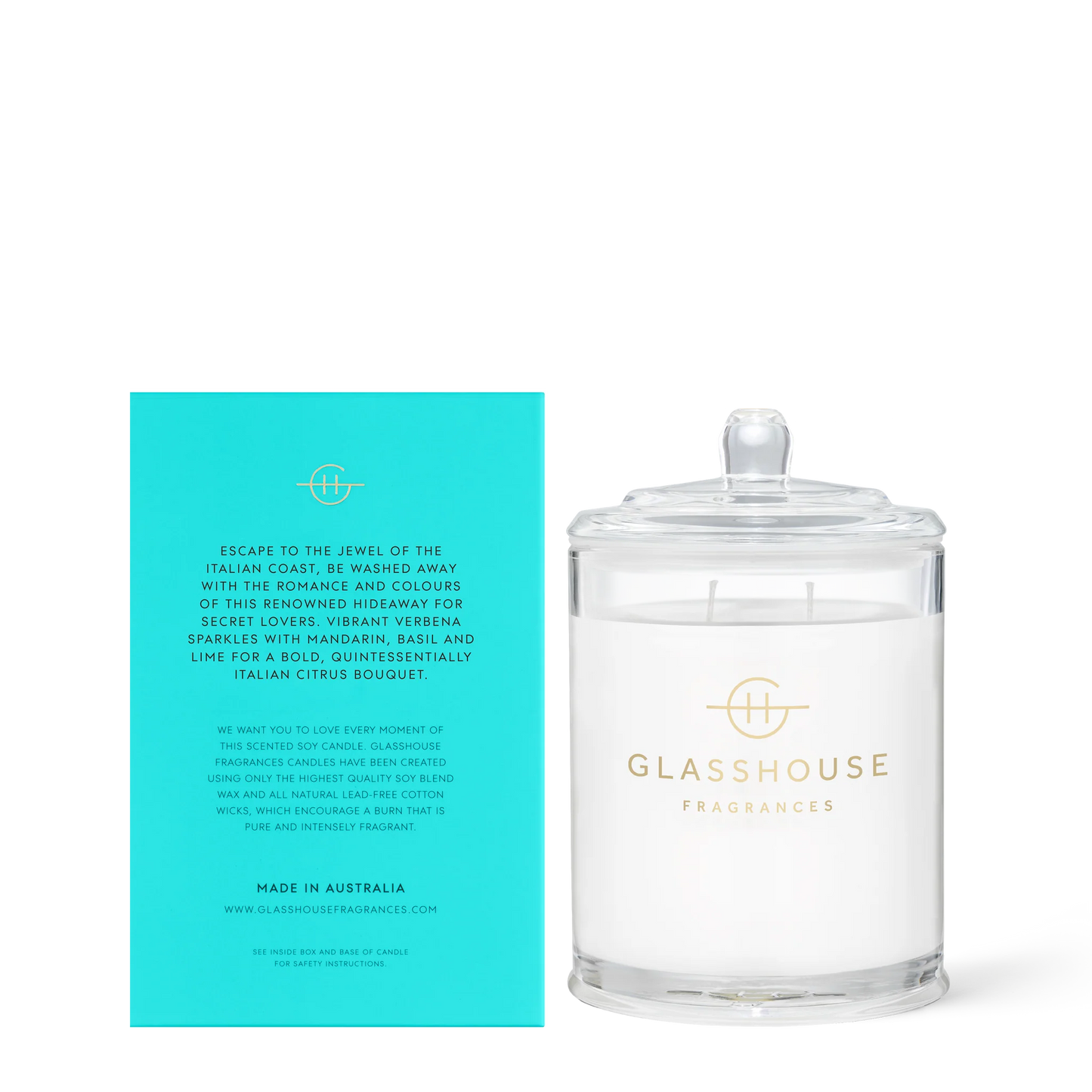 Glasshouse Fragrances Classic Candle in Passion in Positano