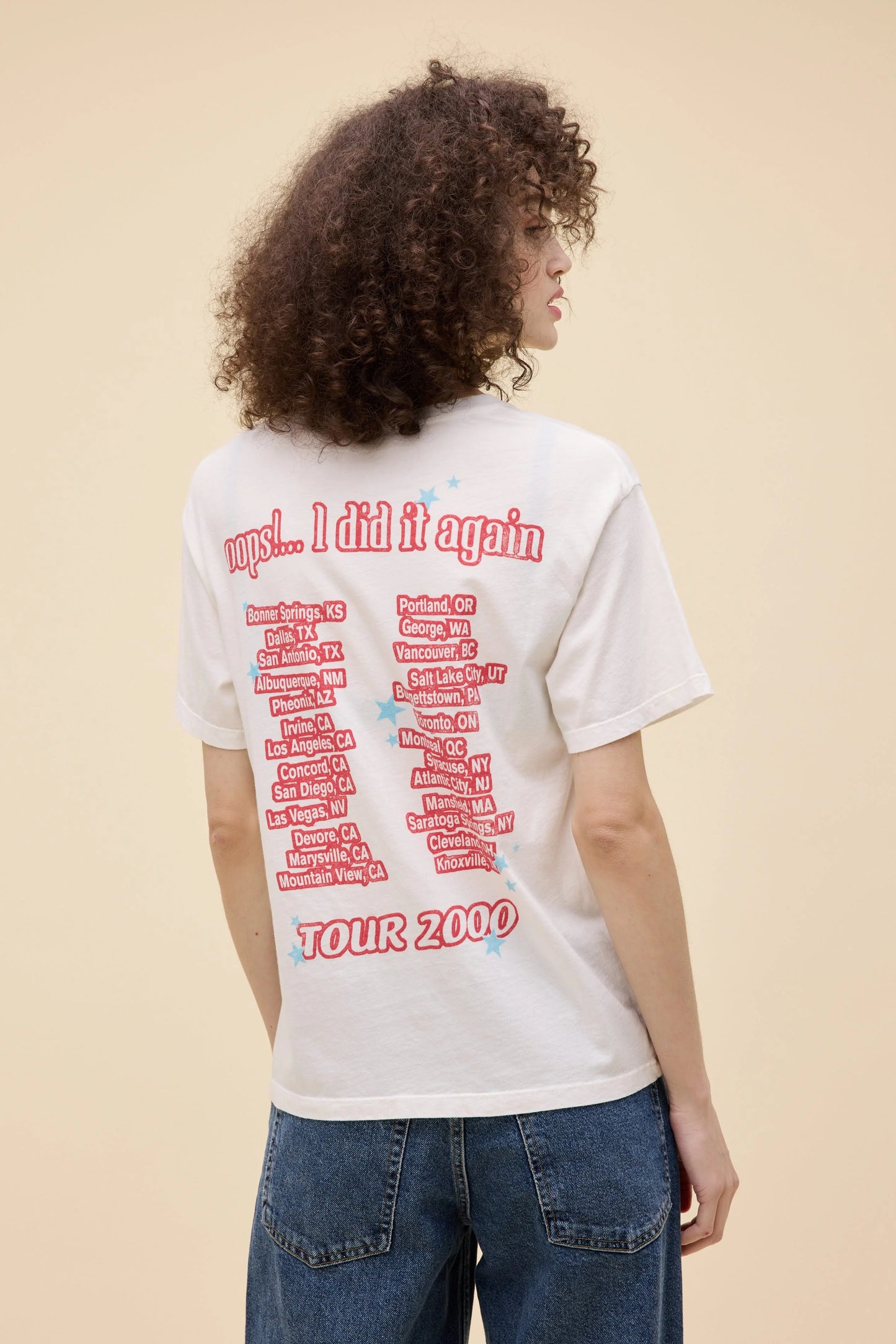 Daydreamer LA Boyfriend Tee in Britney Spears Oops I Did it Again