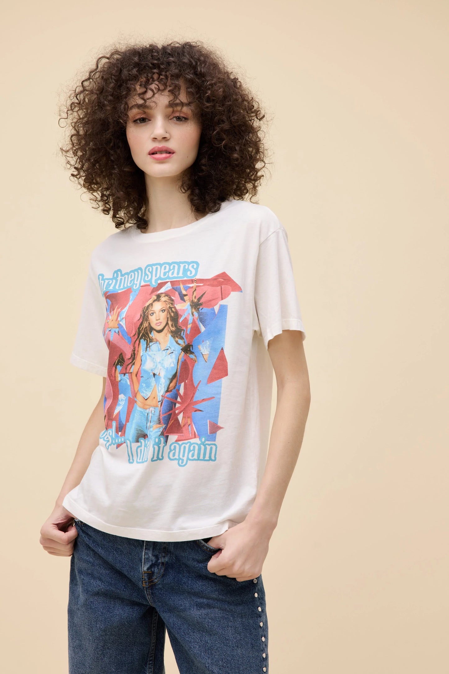 Daydreamer LA Boyfriend Tee in Britney Spears Oops I Did it Again