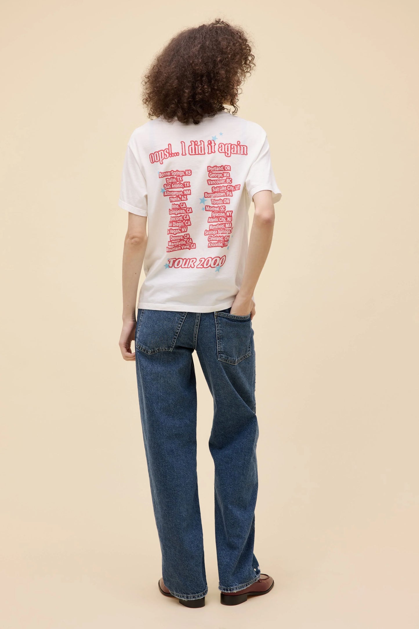 Daydreamer LA Boyfriend Tee in Britney Spears Oops I Did it Again