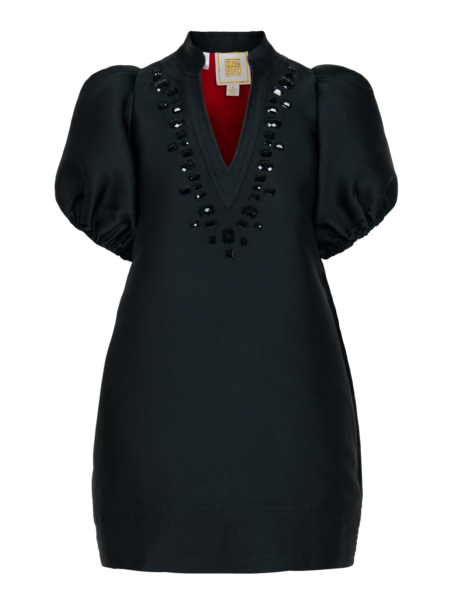 Emily McCarthy Hampton Mini Dress in Midnight Black