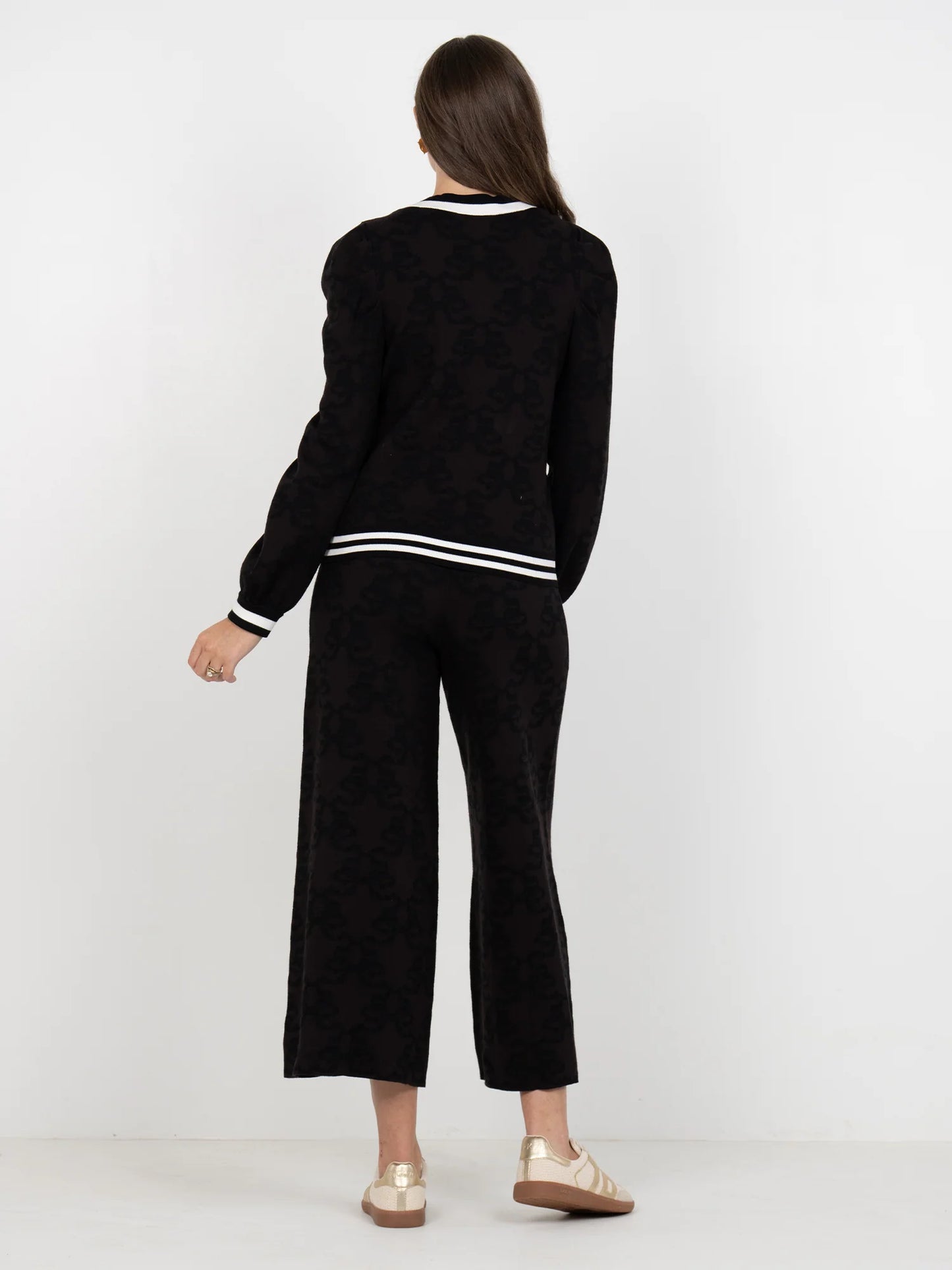 Emily McCarthy Clara Cardigan in Bow Lattice