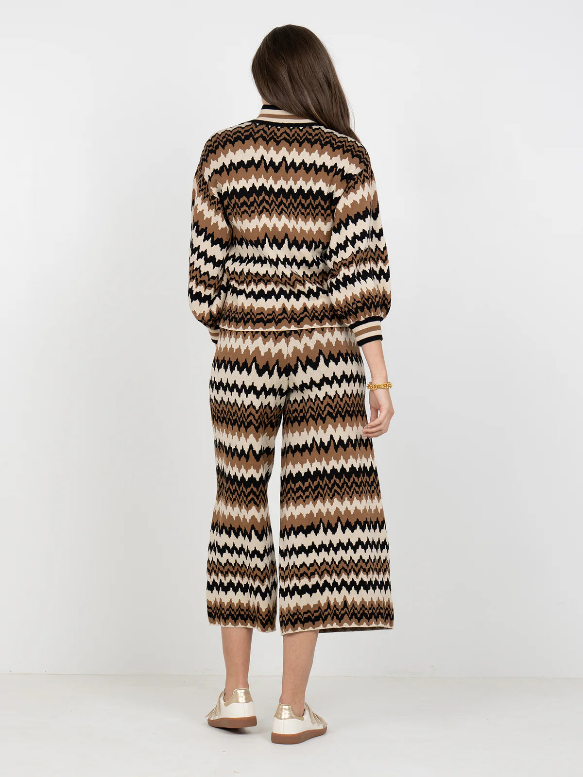 Emily McCarthy Teddy Crop Trouser in Mocha Mirage