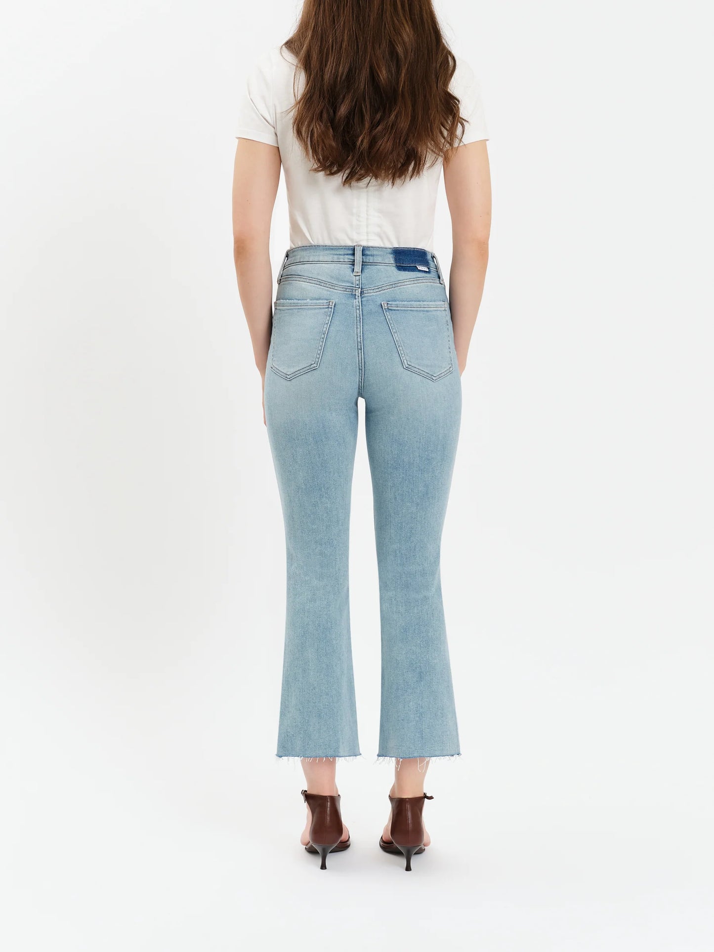 Daze Denim Shy Girl Crop Flare in New Light