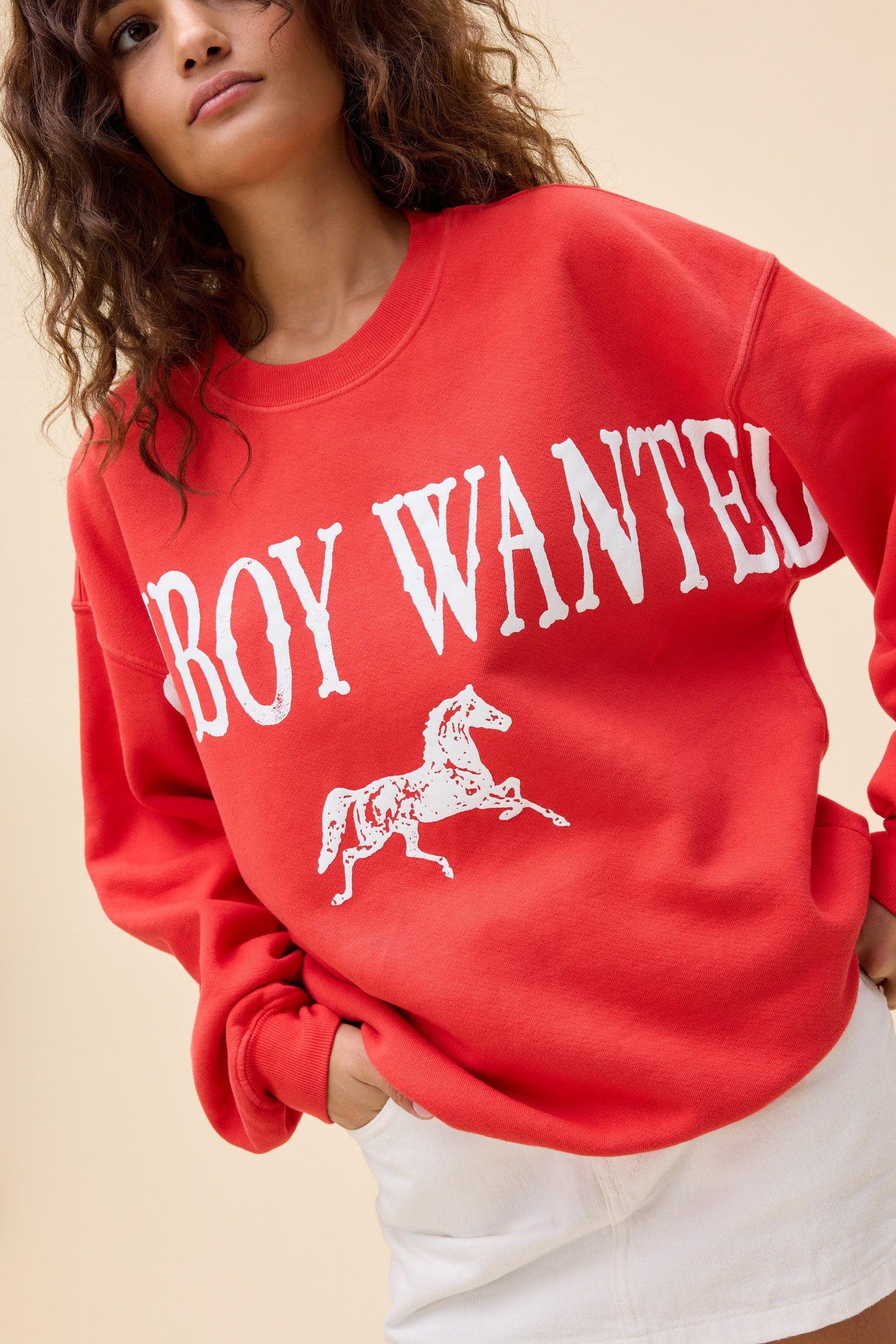 Daydreamer LA Boyfriend Crew in Cowboy Wanted