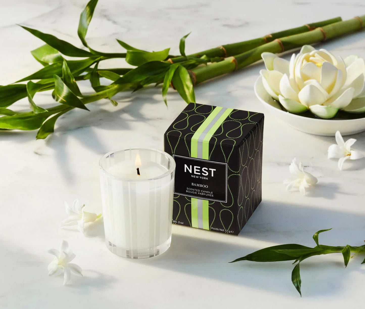 Nest New York Votive Candle in Bamboo