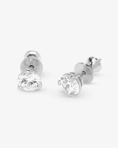 Melinda Maria Not Your Basic 6mm Studs in Silver