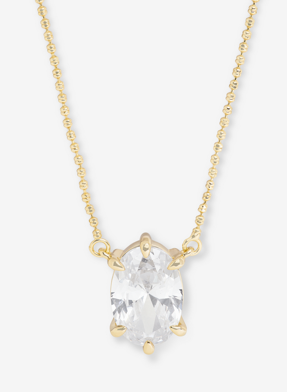 Melinda Maria She's On Point Necklace in Gold