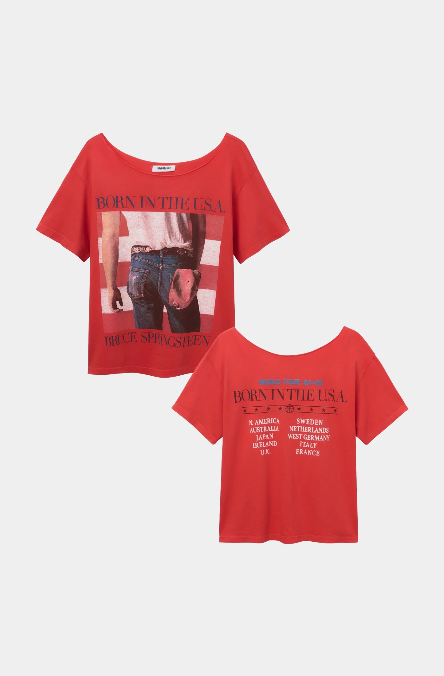 Daydreamer LA Off the Shoulder Tee in Bruce Springsteen