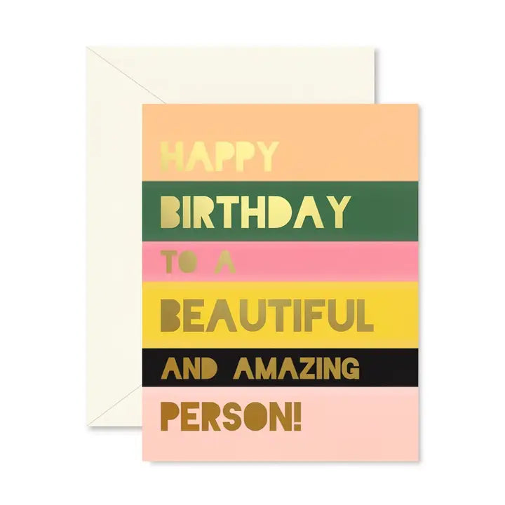 Birthday Card in Beautiful Amazing Person
