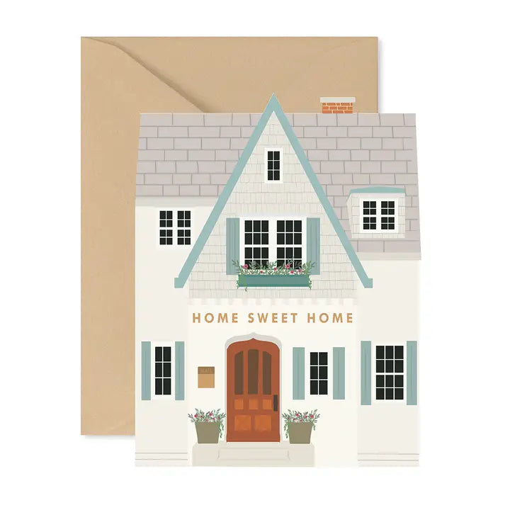 Card in Home Sweet Home Taupe House