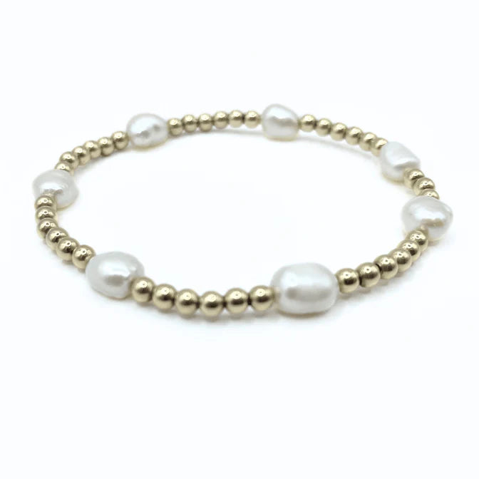 Erin Gray Baroque Rice Pearl Bracelet
