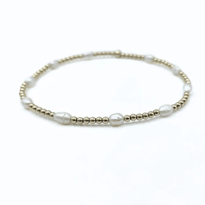 Erin Gray Baroque Rice Pearl Bracelet