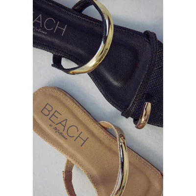 Matisse Footwear Vacay Flat Sandal in Black