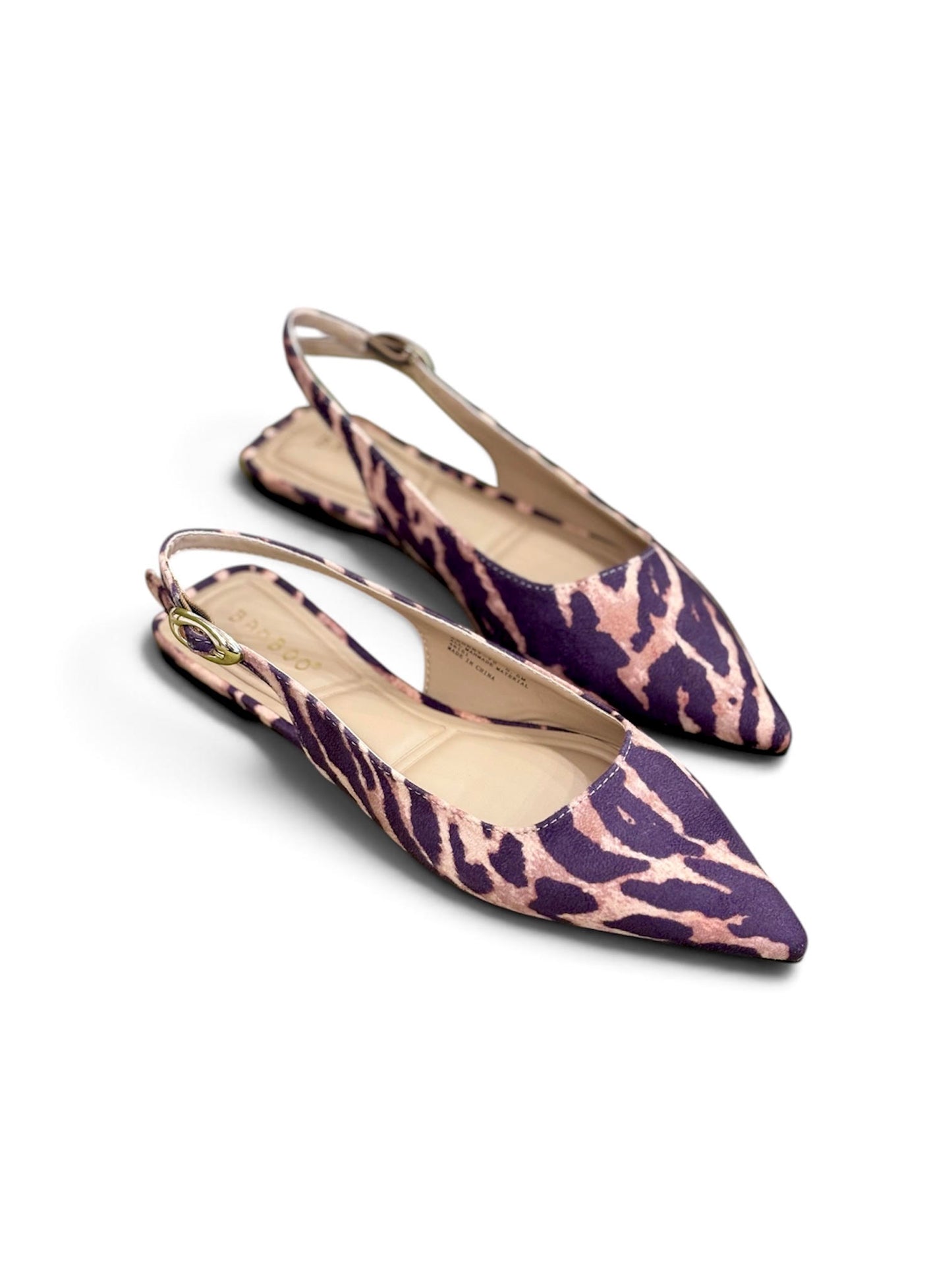 Pointed Toe Sling Backs in Cheetah