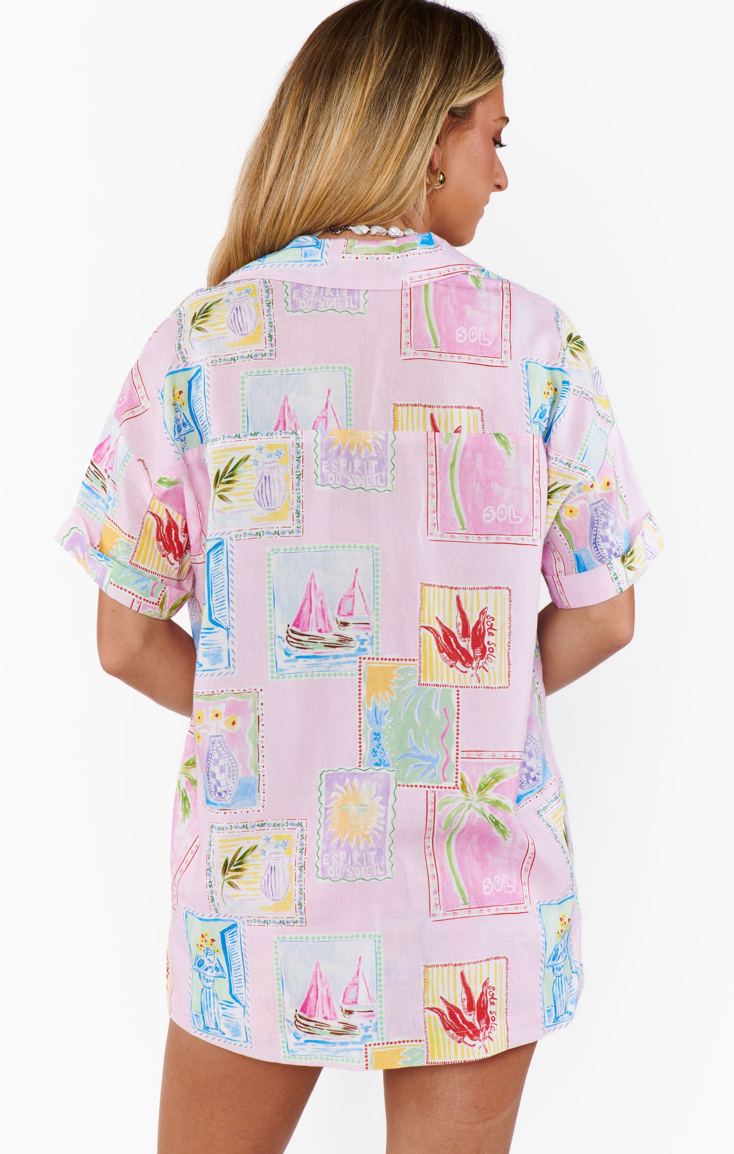 Show Me Your Mumu Parker Buttondown in Summer Soileil Linen