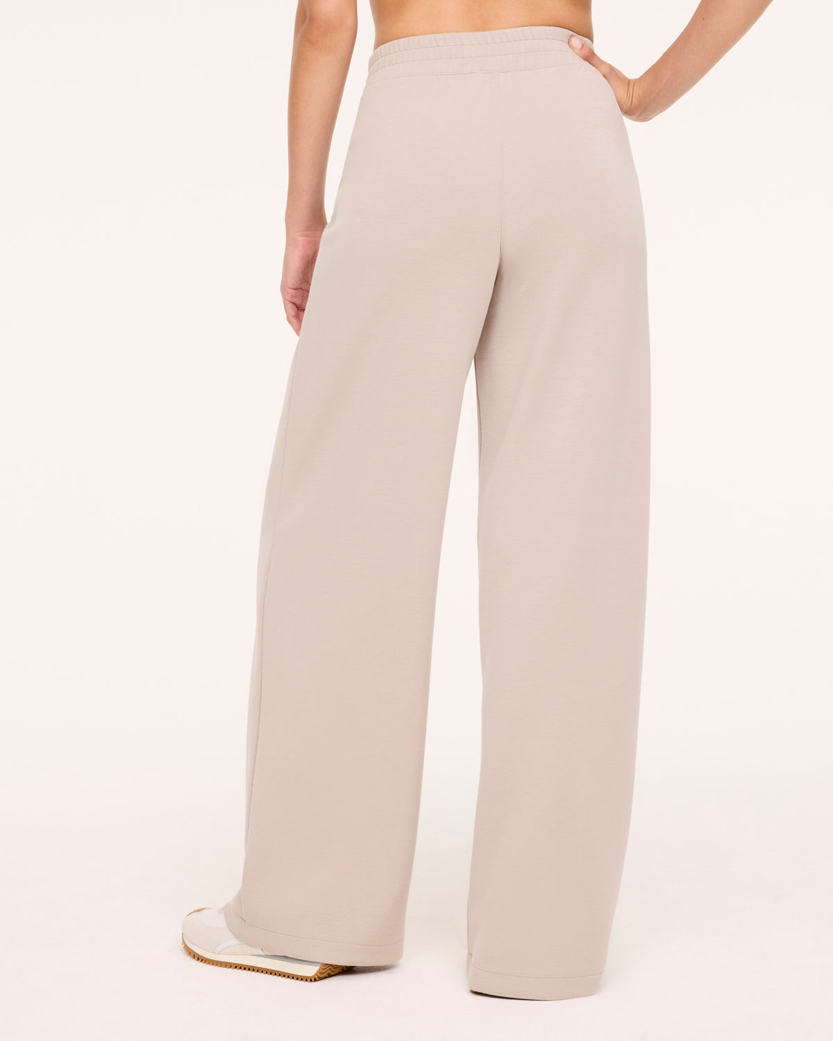 Spanx Air Essentials Pleated Wide Leg in Mushroom