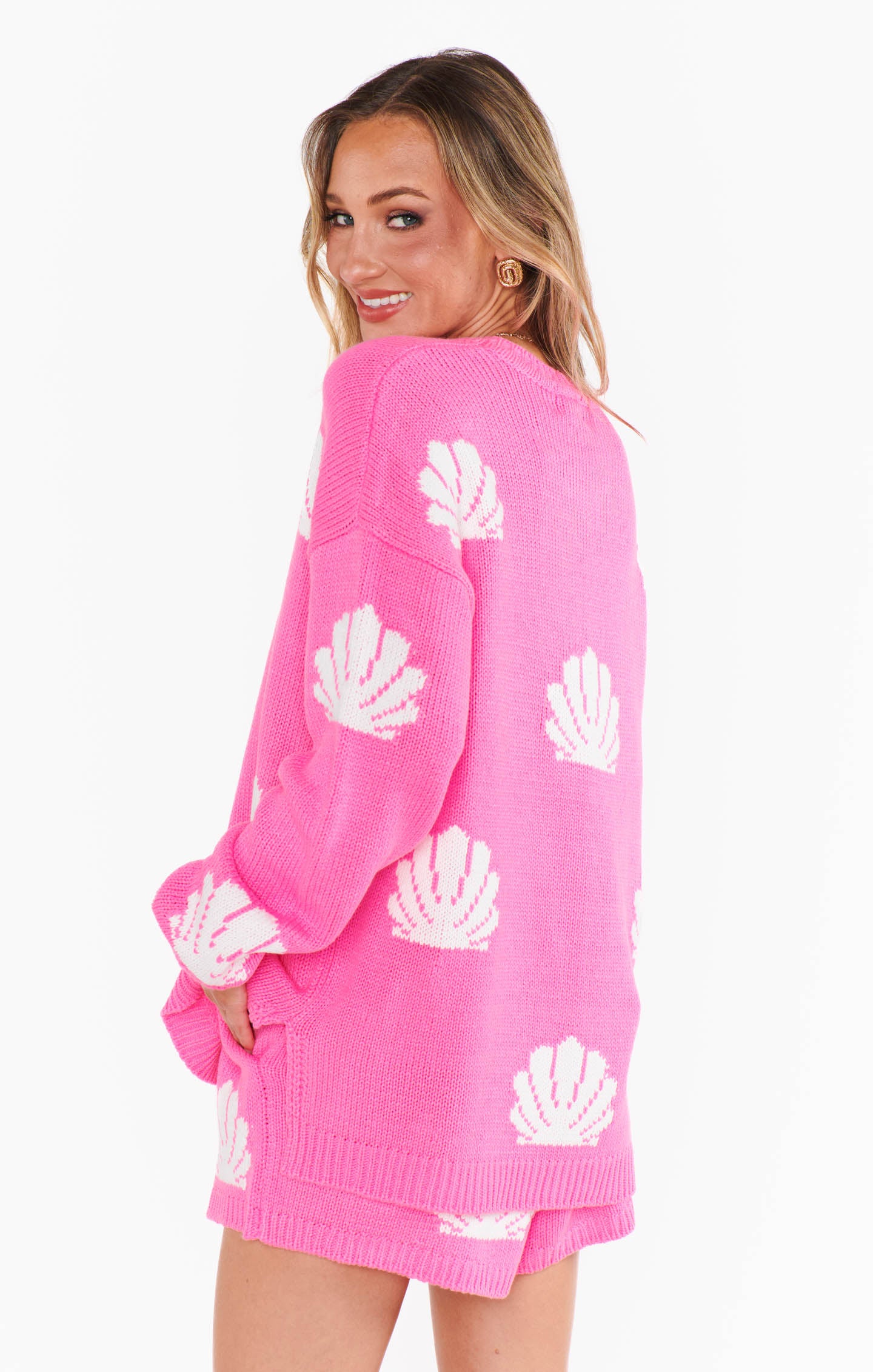 Show Me Your Mumu Go To Sweater in Hot Pink Shell
